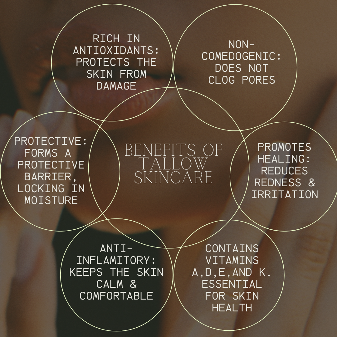 Tallow Nourishing Face Balm - Clean Non-Toxic Tallow Skin Care Benefits