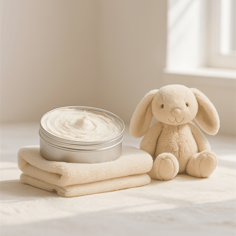 Gentle tallow baby balm — alcohol-free skincare for sensitive baby skin