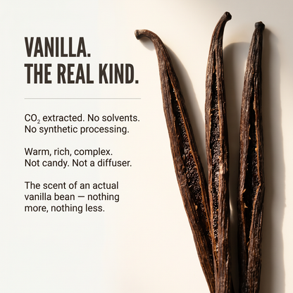 Real CO2-extracted vanilla beans used in Tau Tau body butter