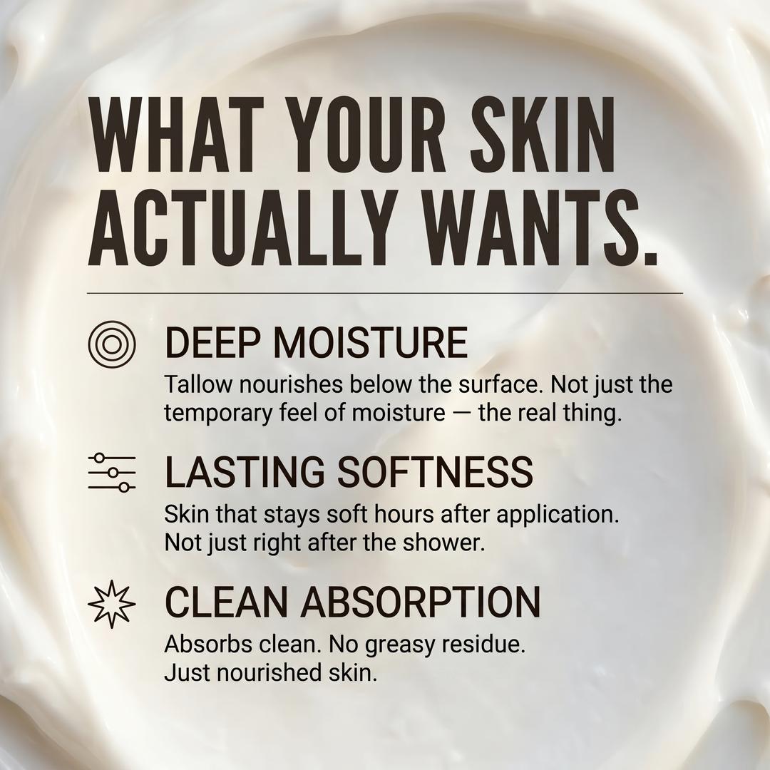 Golden Haze tallow body butter whipped texture close-up