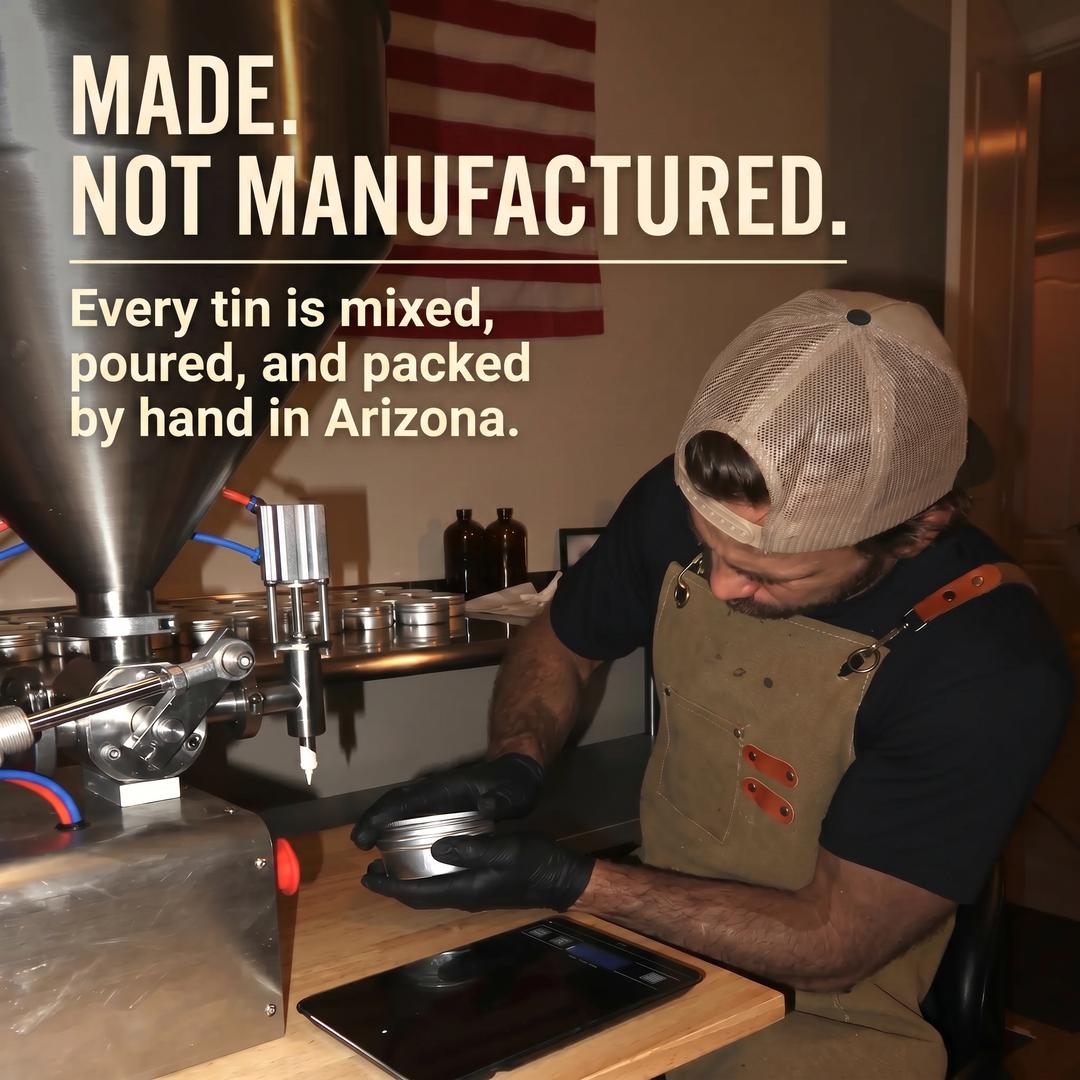 Tau Tau founder hand-making Baby Whip in Arizona